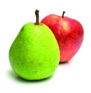gruszka i jabłko